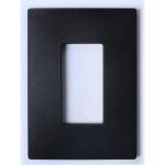 Hampton Bay 1-Gang Black Decorator/Rocker Plastic Wall Plate (8452349)
