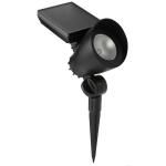 Hampton Bay 55 Lumen Black LED Weather Resistant Outdoor Solar Spot Light with Adjustable Head (72301-03)