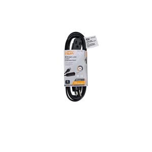 HDX 8ft. 16/3 Light Duty Indoor Multi-Outlet Extension Cord with Banana Tap, Black (SPT2163008BLBA)