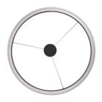 Home Decorators Collection Kipling 35-Watt Black Modern Integrated LED Pendant Light with Frosted Acrylic Shade (22826-002)