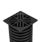 NDS 4 in. Plastic Square Drainage Grate in Black (2)