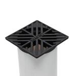 NDS 4 in. Plastic Square Drainage Grate in Black (2)