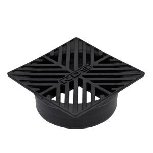 NDS 5 in. Plastic Square Drainage Grate in Black (8)
