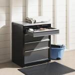 TrafficMaster Black 24 in. x 36 in. Anti-Fatigue Vinyl Foam Commercial Mat (60-571-0900-20000300)