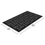TrafficMaster Black Rubber 17.5 in. x 29.5 in. Drainage Mat (60060300018x30)
