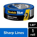 3M ScotchBlue 1.41 in. x 60 yds. Sharp Lines Multi-Surface Painter's Tape with Edge-Lock (2093-36CC)