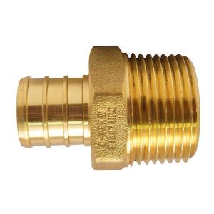 Apollo 3/4 in. Brass PEX-B Barb x 3/4 in. Male Pipe Thread Adapter (APXMA3434)