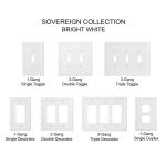 Hampton Bay 1 Gang - Bright White GFCI Decorator Wall Plate (1 Pack) - SWP1103-18