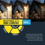 HALO 150-Watt Equivalent, 3000 Lumen, Integrated LED, Dusk to Dawn Flood Light, Bronze (FGS30CLD2DB)