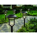 Hampton Bay Bellingrath 10 Lumen Bronze LED Weather Resistant Outdoor Solar Path Light with Plastic Lens 4-Pack (P3100-01-12)