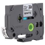 Brother .5 in. x 26-1/5 ft. Electrical Tape Black on White Cable/Wire (TZe-FX231SP)