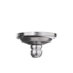 Commercial Electric 11 in. 1-Light Brushed Nickel Flush Mount with Frosted Glass Shade 2-Pack (EFG1011-2-BN)