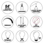 Hampton Bay Boswell Quarter 14 in. 3-Light Brushed Nickel Farmhouse Square Chandelier with Painted Weathered Gray Wood Accents (7948HDCDI)