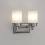 Hampton Bay Cade 11.7 in. 2-Light Brushed Nickel Bathroom Vanity Light Fixture with Frosted Glass Shades (NB23307)