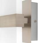 Home Decorators Collection Alberson 5 in. Brushed Nickel 2-Light LED Sconce (28616-HBUR)