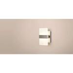 Home Decorators Collection Alberson 5 in. Brushed Nickel 2-Light LED Sconce (28616-HBUR)