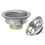 Glacier Bay 3/4 in. Standard Post Sink Strainer in Brushed Steel (7043-103BS)