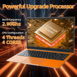 Naclud 15.6" Laptop, Celeron N5095, 36GB RAM, 2.1TB SSD, Win 11, Office 365, Copilot