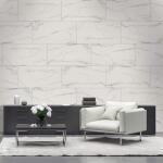 MSI Carrara Noire 16 in. x 32 in. Polished Porcelain Stone Look Floor and Wall Tile (14.20 sq. ft./Case) (NHDCARNOI1632C)