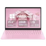 Molegar 15.6" Laptop, Intel N5095, 16GB RAM, 1TB SSD, FHD IPS, USB-C, Wi-Fi 5, 4-Hr Battery