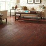 TrafficMaster Cherry 4 MIL x 6 in. W x 36 in. L Grip Strip Water Resistant Luxury Vinyl Plank Flooring (24 sqft/case) (12012)