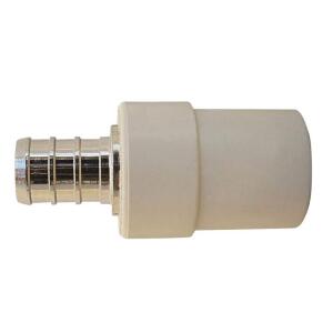 Apollo 1/2 in. Chrome Plated Brass Barb x CPVC CTS Transition Coupling (APXCPVC12)