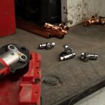 BRASSCRAFT MFG CO INC 1/2 in. Press Connect Inlet x 3/8 in. Compression Outlet 1/4 Turn Straight Valve (G2CP14X C1)