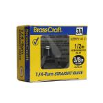 BrassCraft 1/2 in. Crimp PEX Barb Inlet x 3/8 in. Compression Outlet Straight Valve (G2BRPX14X C1)