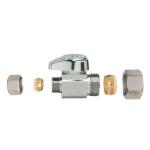 BrassCraft 1/2 in. Compression Inlet x 3/8 in. Compression Outlet Straight Valve (G2CR14X C1)