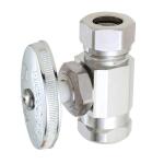 BrassCraft 1/2 in. FIP Inlet x 7/16 in. and 1/2 in. Slip Joint Outlet Multi-Turn Straight Valve (O3305X C1)