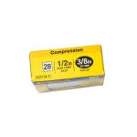 BrassCraft 1/2 in. Nominal Compression Inlet x 3/8 in. O.D. Compression Outlet Multi-Turn Chrome Plated Angle Valve (OCR19X C1)