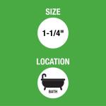 Dearborn Brass 1-1/4 in. 24-Gauge Chrome-Plated Brass Sink Drain S- Trap (HDC2718-1)