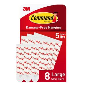 Command 5 lbs. Large Foam Replacement Strips, 8 Strips (17023-8ESF)