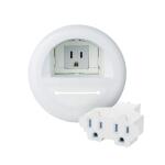 Commercial Electric In-Wall Power and Cable Kit, White (DIPWRW-K)