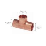 Everbilt 1/2 in. x 1/2 in. x 1/2 in. Wrot Copper All Cup Tee Fitting Pro Pack 30-Pack (MPP611HD12)