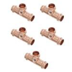 Viega ProPress 1/2 in. Press Copper Tee 5-Pack (77465)