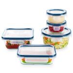 Pyrex10-Piece FreshLock Plus Glass Storage with Microban Set (1143008)