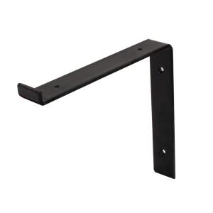 Crates & Pallet 10 in. Black Steel Shelf Bracket for Wood Shelving (69102)