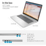 HP 17" Touch, Ryzen 5 7530U, 32GB RAM, 1TB SSD, Win 11 Pro, Wi-Fi 6