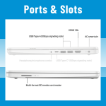 HP 14" Laptop, Intel Quad-Core, 16GB RAM, 128GB Storage, HD Display, Win11 Home, Silver