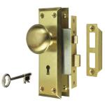 Defiant Brass Metal Satin Brass Knob Mortise Set (805414)