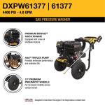 DEWALT Cold Water Pressure Washer: 4400 PSI, 4.0 GPM (DXPW61377)