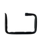 Everbilt 9 in. 2-In-1 Wall/Ceiling Steel Hook and Shelf Hanger in Black for Large Items (Mounting Hardware Included) (69637)