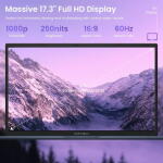 ASUS Vivobook 17.3" FHD, i3-1215U, 8GB RAM, 512GB SSD, Win 11 Home, Blue