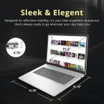 HP 17.3" FHD, i3-1215U, 8GB RAM, 256GB SSD, Win 11 Pro, Numeric Keypad, Silver + 32GB USB