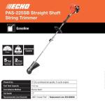 ECHO PAS-225SB 21.2 cc Gas 2-Stroke Attachment Capable Straight Shaft String Trimmer with Speed-Feed Quick Reload Head and 17-inch Swath
