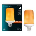 EcoSmart 3-Watt Equivalent T60 Cylinder Flame Effect Design E26 Medium Base LED Light Bulb Amber 1-Pack (C/FLAME2/LED/ESM)