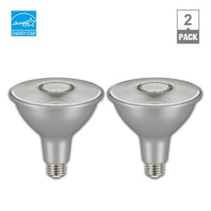 EcoSmart 120-Watt Equivalent PAR38 Dimmable Flood LED Light Bulb Daylight (2-Pack) (A20PR38120WES52)