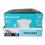 EcoSmart 75-Watt Equivalent R20 Dimmable ENERGY STAR LED Light Bulb Daylight 3-Pack (R20-1D 11W E26 120V 5000K)