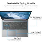 Lenovo IdeaPad 1 15.6" Laptop, Intel, 8GB RAM, 128GB eMMC + 128GB SSD, Windows 11, Gray